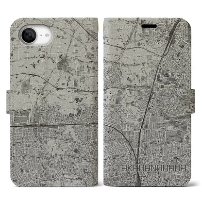 【高田馬場（東京都）】地図柄iPhoneケース（手帳タイプ）