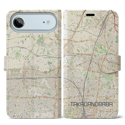 【高田馬場（東京都）】地図柄iPhoneケース（手帳タイプ）