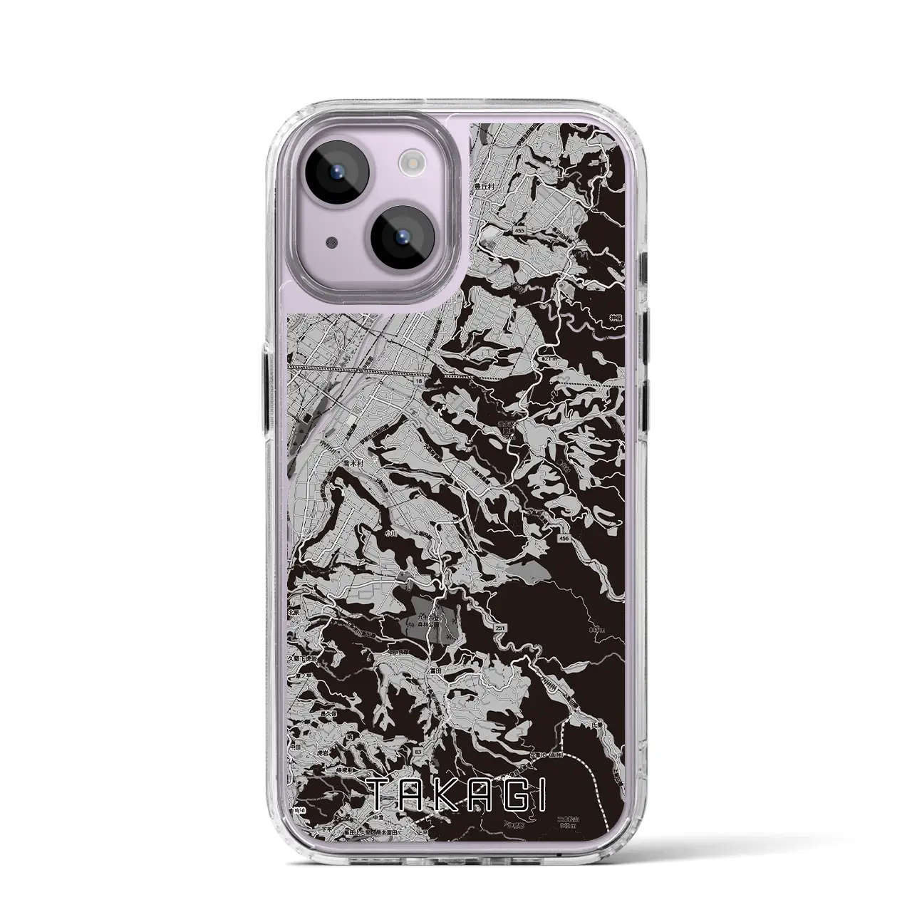 【喬木（長野県）】地図柄iPhoneケース（MagSafeタイプ）