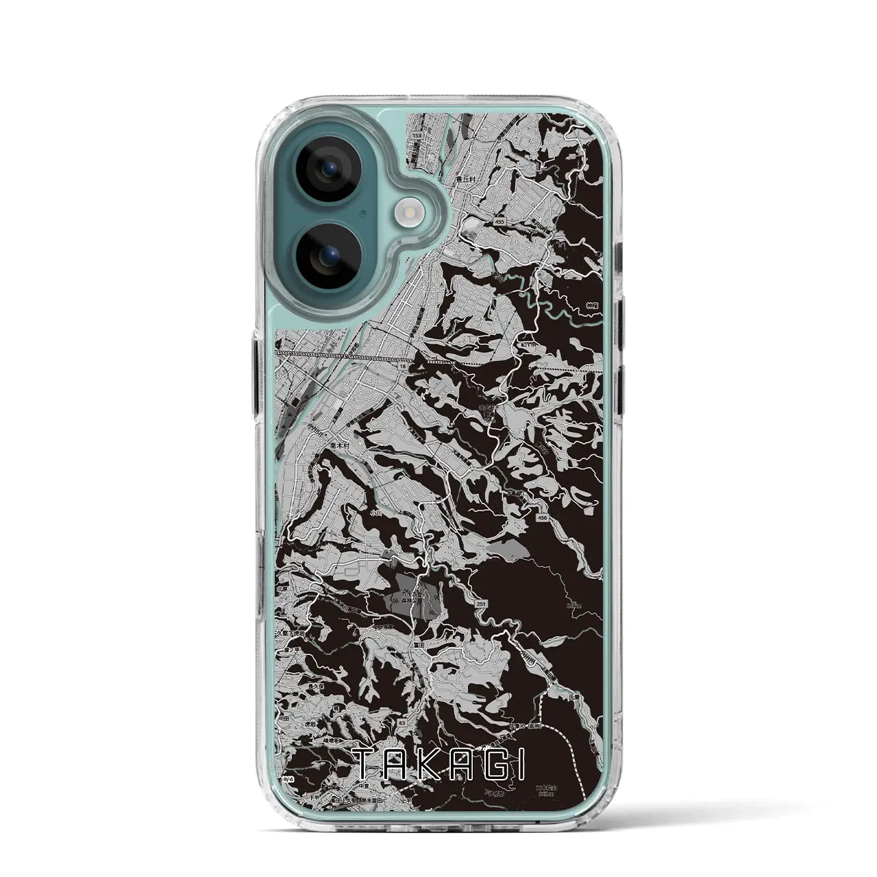 【喬木（長野県）】地図柄iPhoneケース（MagSafeタイプ）