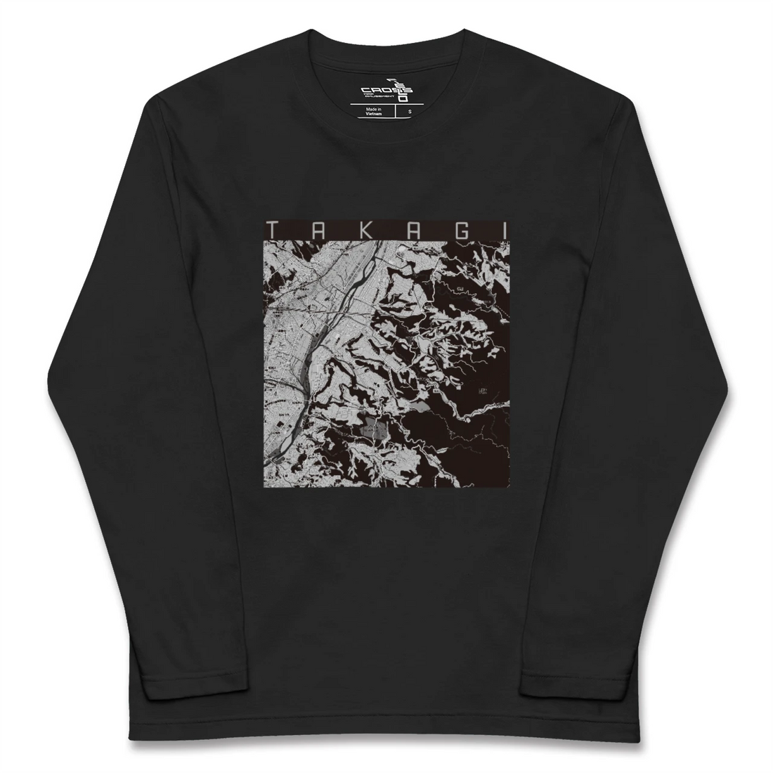 【喬木(長野県)】地図柄ロングスリーブTシャツ