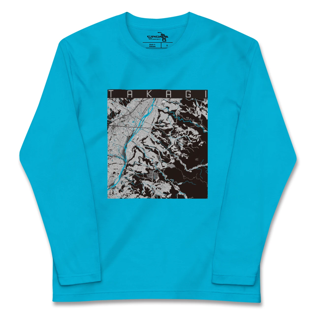 【喬木（長野県）】地図柄ロングスリーブTシャツ