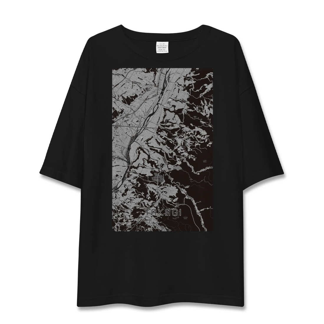 【喬木(長野県)】地図柄ビッグシルエットTシャツ