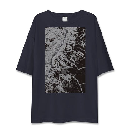 【喬木（長野県）】地図柄ビッグシルエットTシャツ