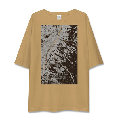 【喬木（長野県）】地図柄ビッグシルエットTシャツ