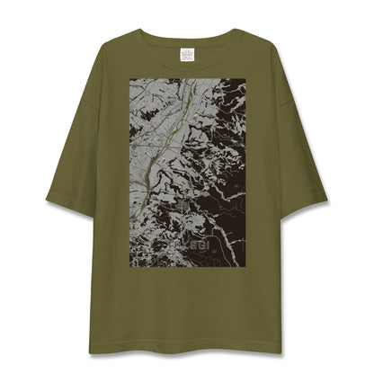 【喬木（長野県）】地図柄ビッグシルエットTシャツ