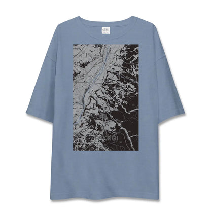 【喬木（長野県）】地図柄ビッグシルエットTシャツ