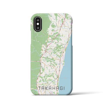 【高萩（茨城県）】地図柄iPhoneケース（バックカバータイプ）