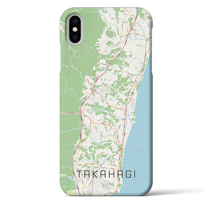 【高萩（茨城県）】地図柄iPhoneケース（バックカバータイプ）