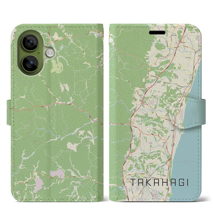 【高萩（茨城県）】地図柄iPhoneケース（手帳タイプ）