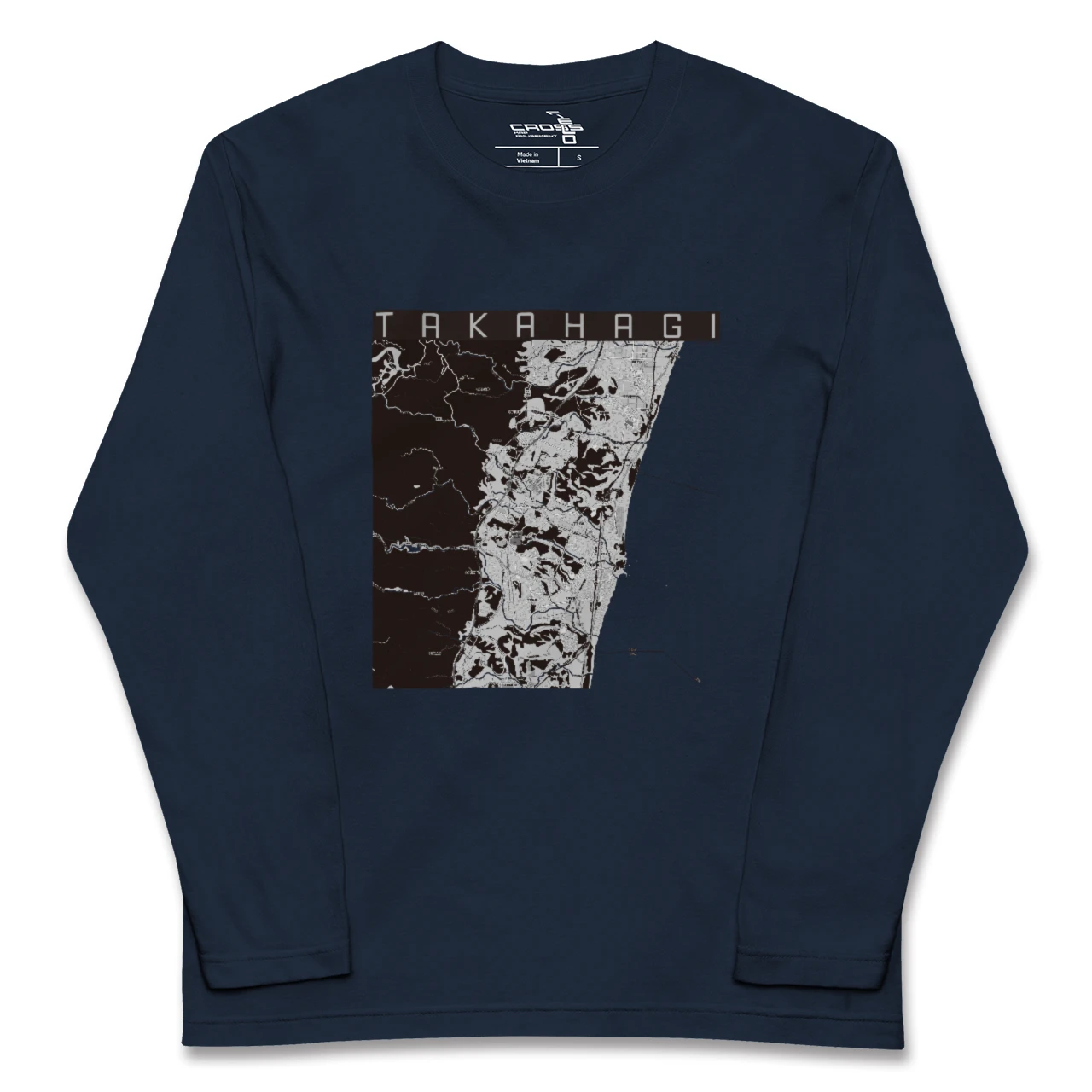 【高萩（茨城県）】地図柄ロングスリーブTシャツ