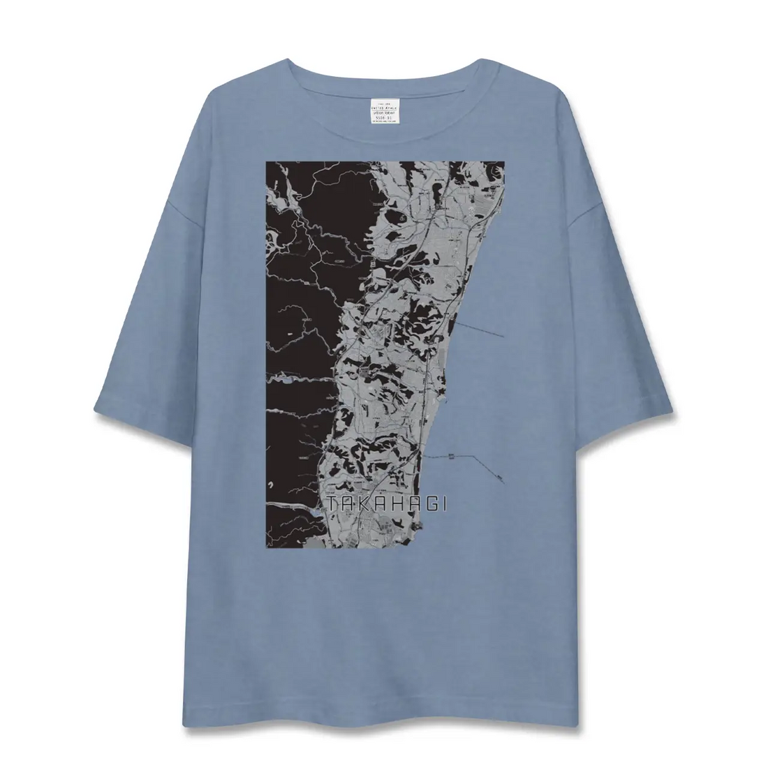 【高萩（茨城県）】地図柄ビッグシルエットTシャツ