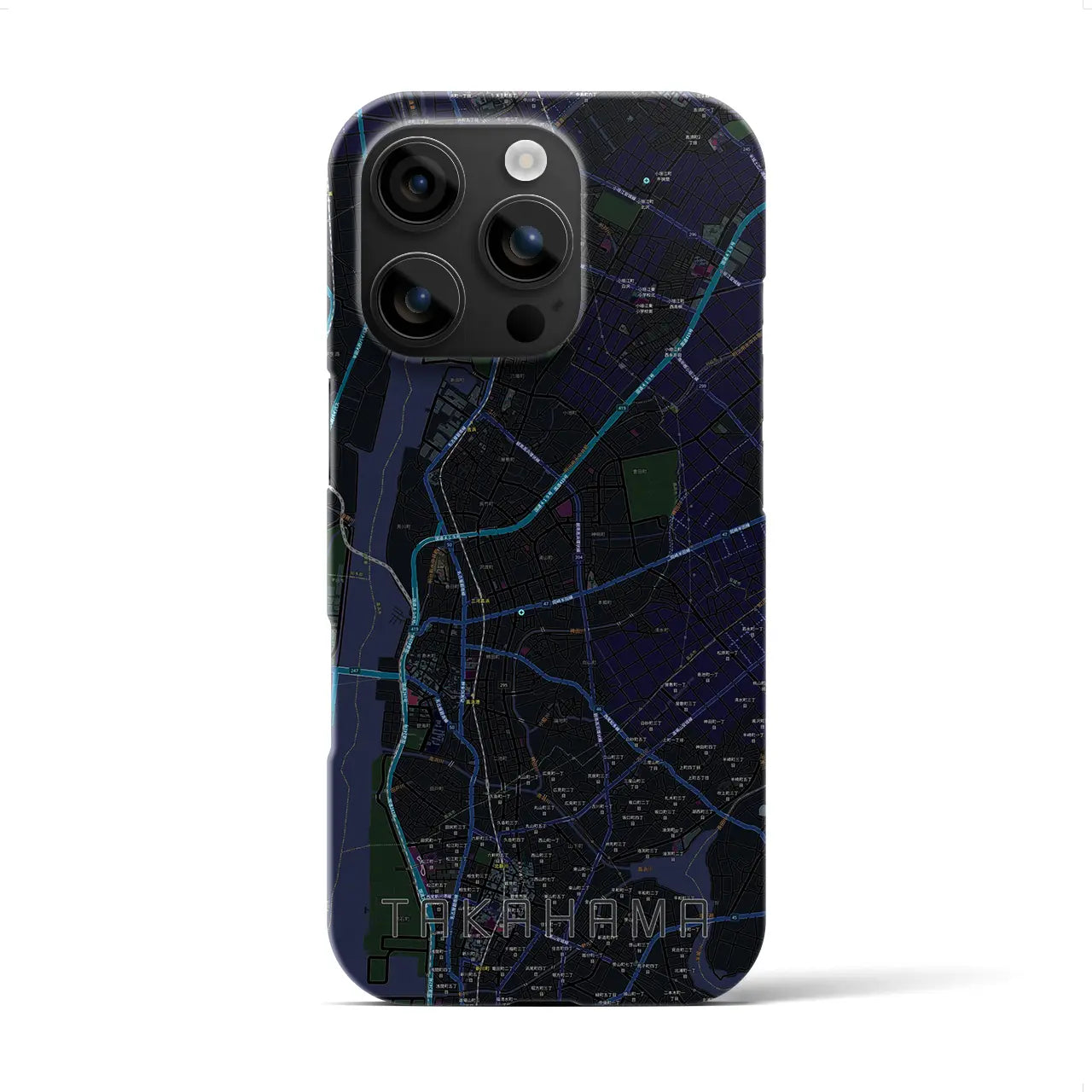 【高浜（愛知県）】地図柄iPhoneケース（バックカバータイプ）