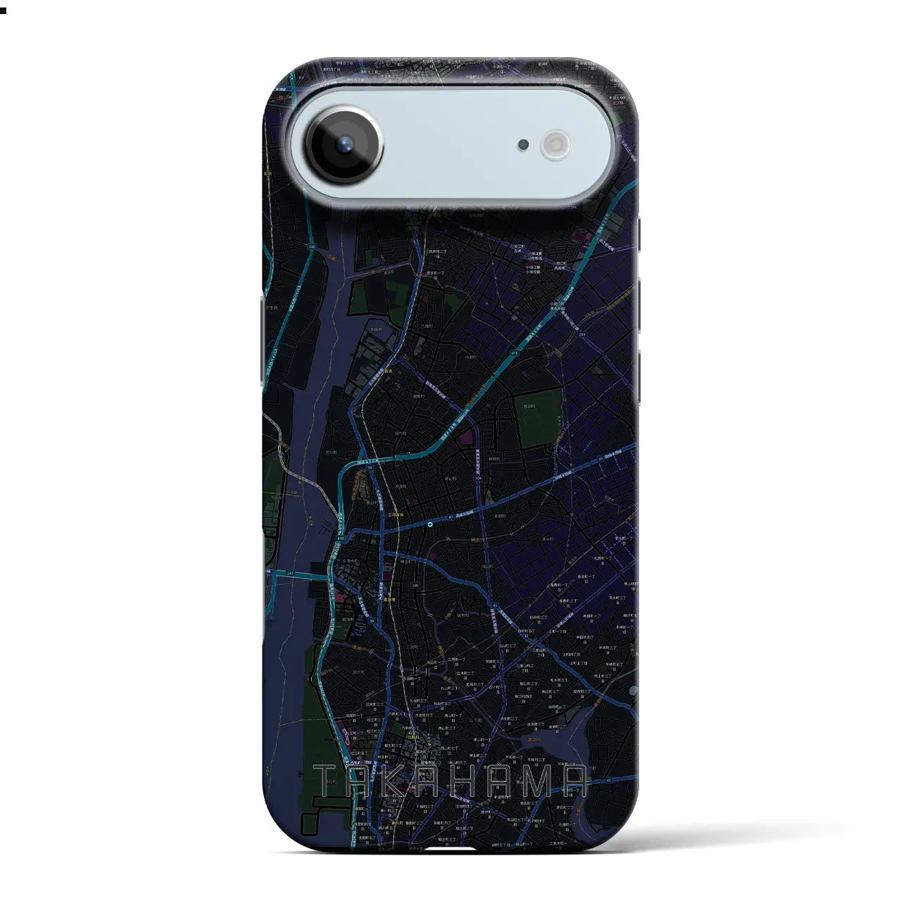 【高浜（愛知県）】地図柄iPhoneケース（バックカバータイプ）