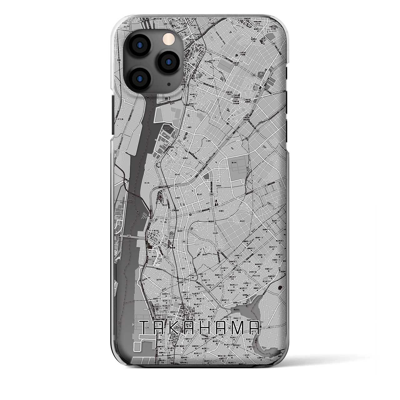 【高浜（愛知県）】地図柄iPhoneケース（クリアタイプ）