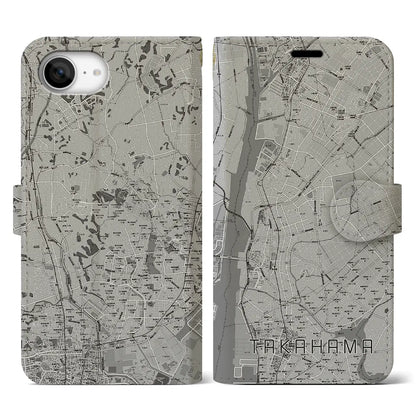 【高浜（愛知県）】地図柄iPhoneケース（手帳タイプ）
