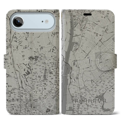 【高浜（愛知県）】地図柄iPhoneケース（手帳タイプ）