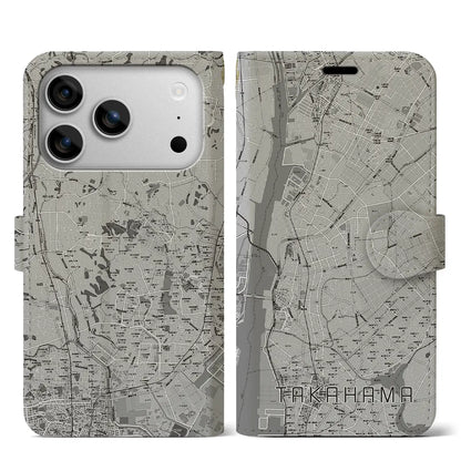 【高浜（愛知県）】地図柄iPhoneケース（手帳タイプ）