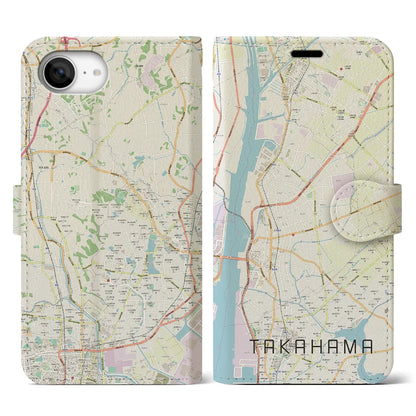 【高浜（愛知県）】地図柄iPhoneケース（手帳タイプ）