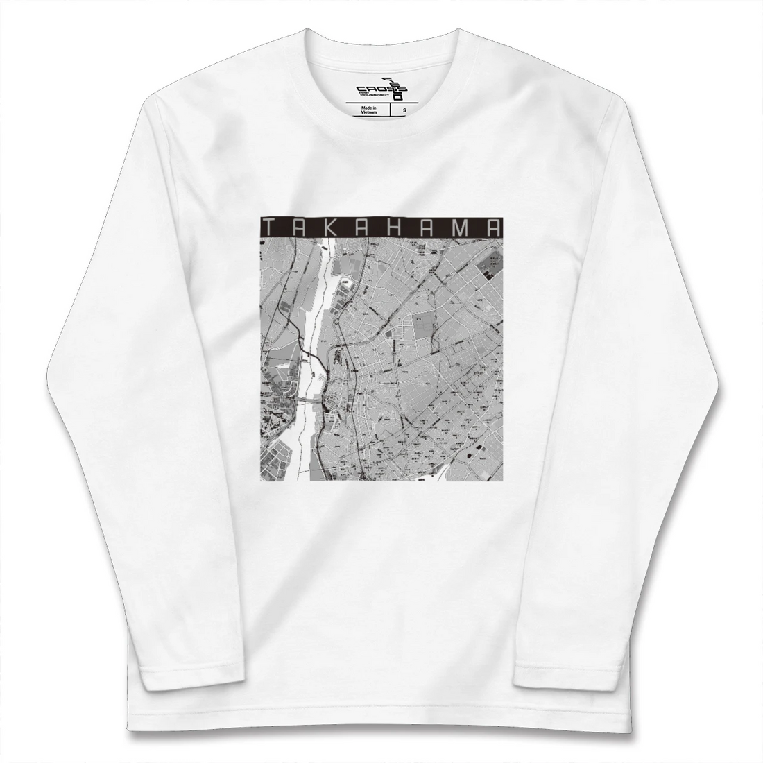 【高浜(愛知県)】地図柄ロングスリーブTシャツ