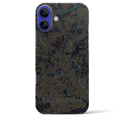 【高梁（岡山県）】地図柄iPhoneケース（バックカバータイプ）