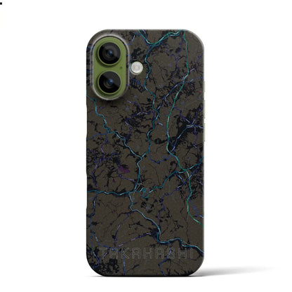 【高梁（岡山県）】地図柄iPhoneケース（バックカバータイプ）