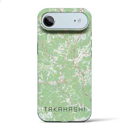 【高梁（岡山県）】地図柄iPhoneケース（バックカバータイプ）