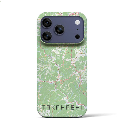 【高梁（岡山県）】地図柄iPhoneケース（バックカバータイプ）