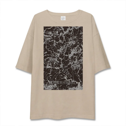 【高梁（岡山県）】地図柄ビッグシルエットTシャツ