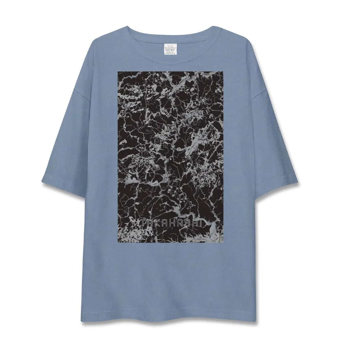 【高梁（岡山県）】地図柄ビッグシルエットTシャツ