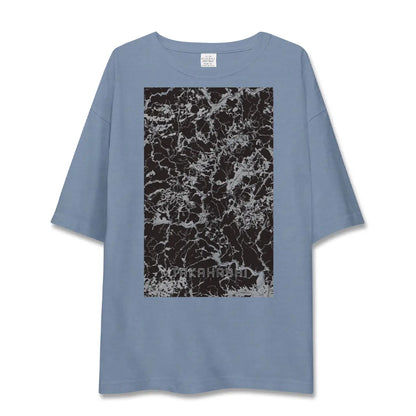 【高梁（岡山県）】地図柄ビッグシルエットTシャツ