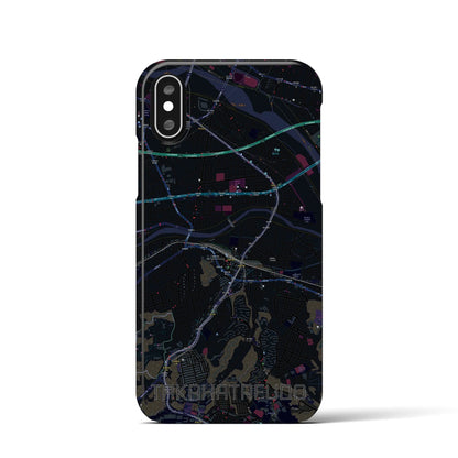 【高幡不動（東京都）】地図柄iPhoneケース（バックカバータイプ）