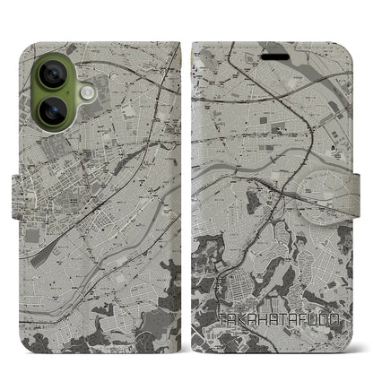 【高幡不動（東京都）】地図柄iPhoneケース（手帳タイプ）
