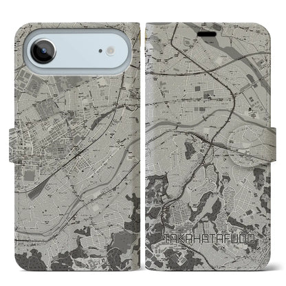 【高幡不動（東京都）】地図柄iPhoneケース（手帳タイプ）