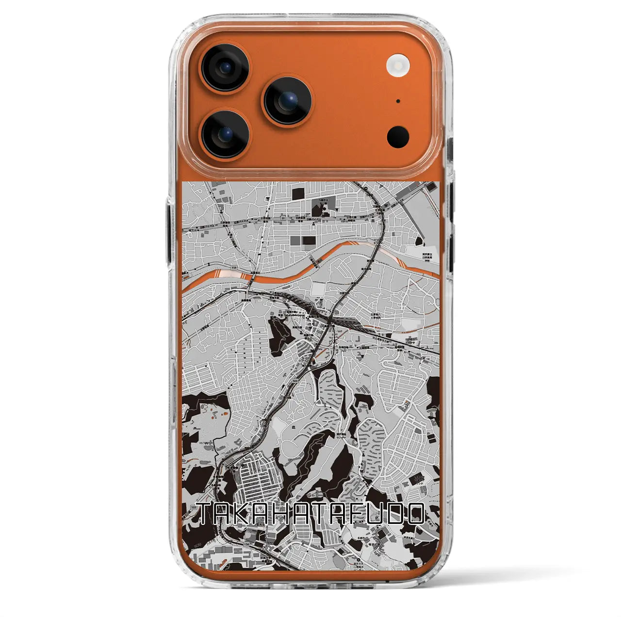 【高幡不動（東京都）】地図柄iPhoneケース（MagSafeタイプ）