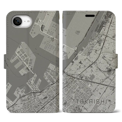 【高石（大阪府）】地図柄iPhoneケース（手帳タイプ）