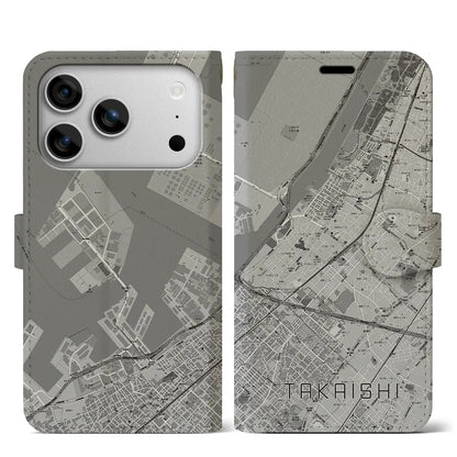 【高石（大阪府）】地図柄iPhoneケース（手帳タイプ）