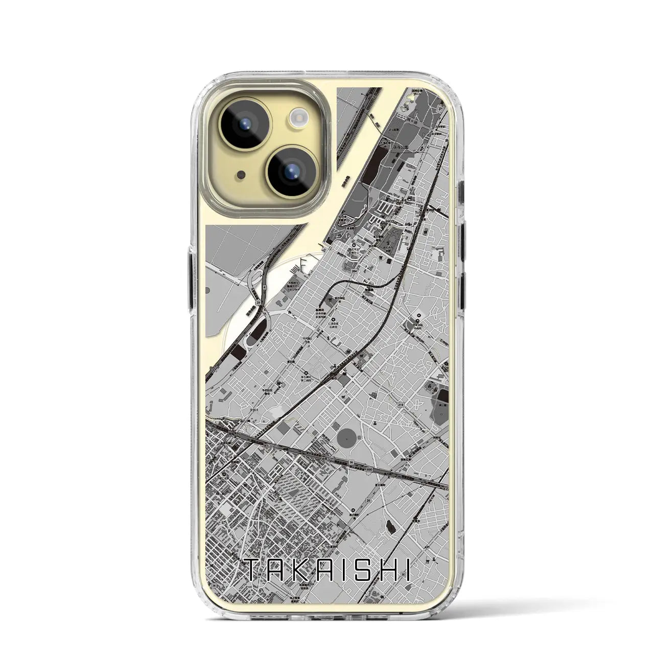 【高石（大阪府）】地図柄iPhoneケース（MagSafeタイプ）