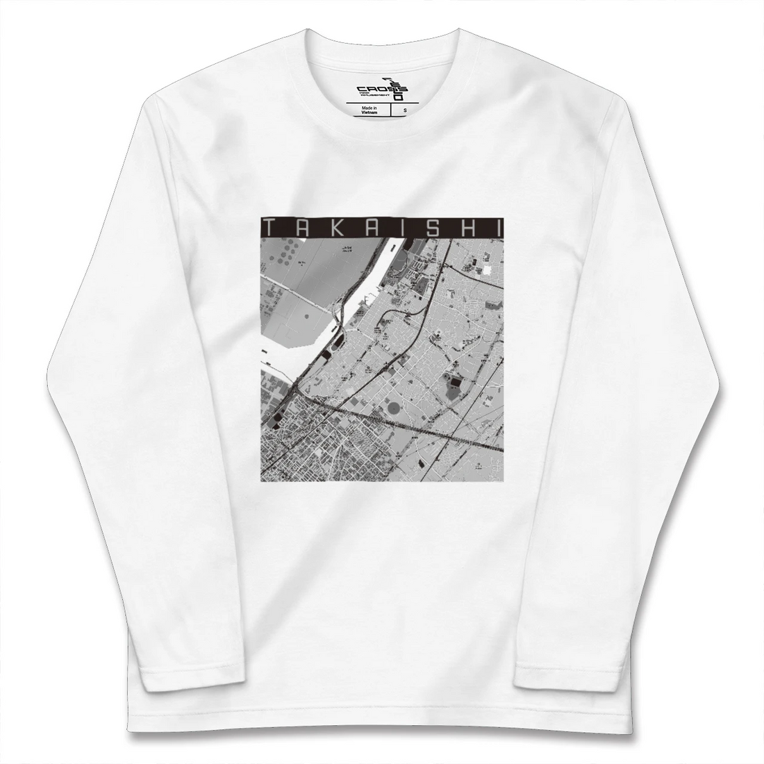 【高石(大阪府)】地図柄ロングスリーブTシャツ