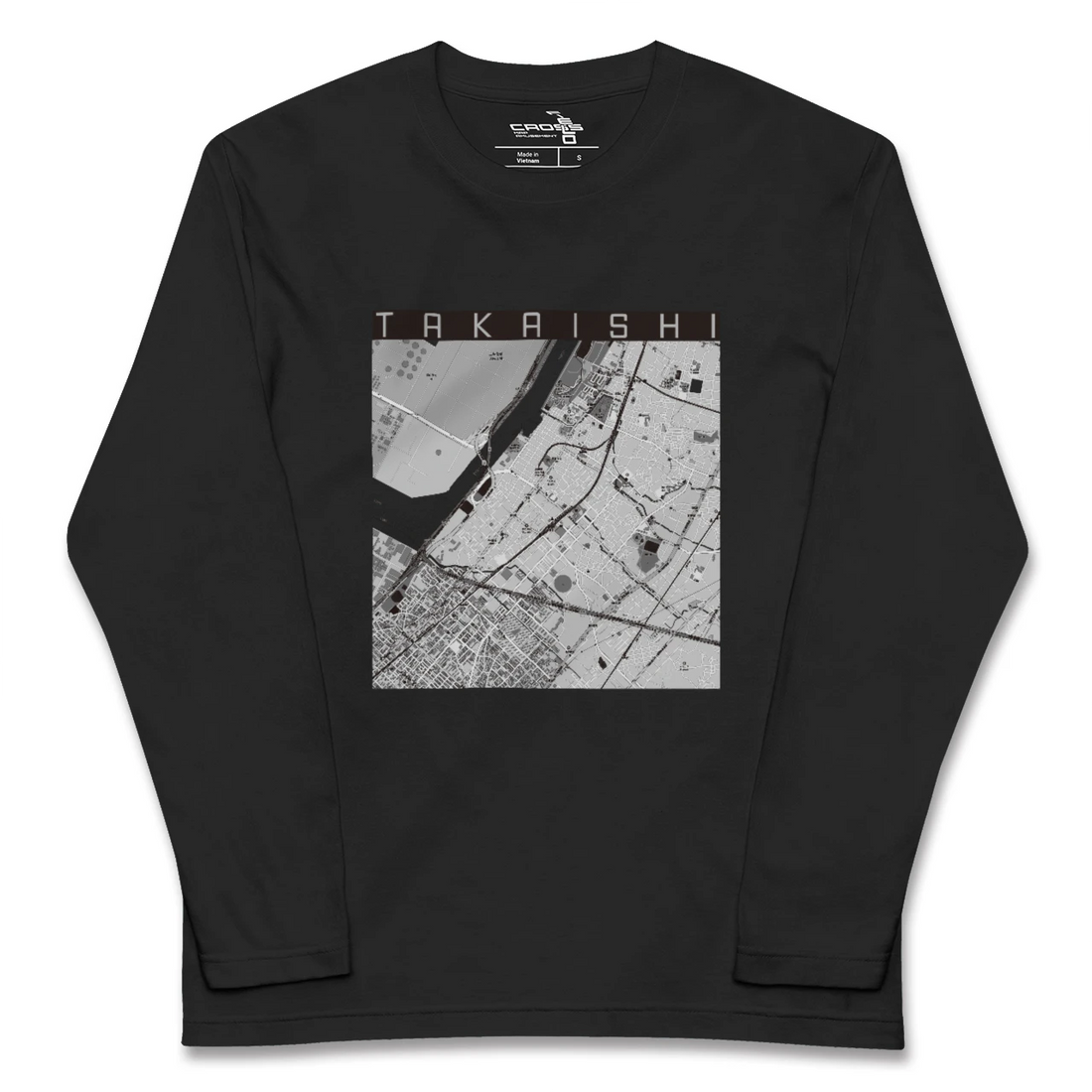 【高石(大阪府)】地図柄ロングスリーブTシャツ