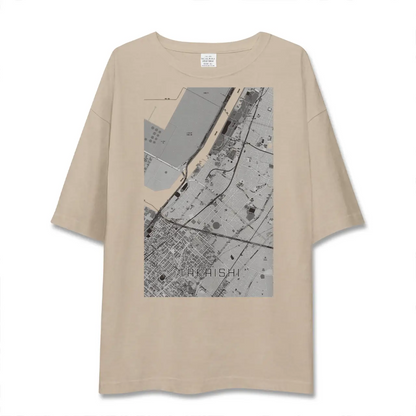 【高石（大阪府）】地図柄ビッグシルエットTシャツ