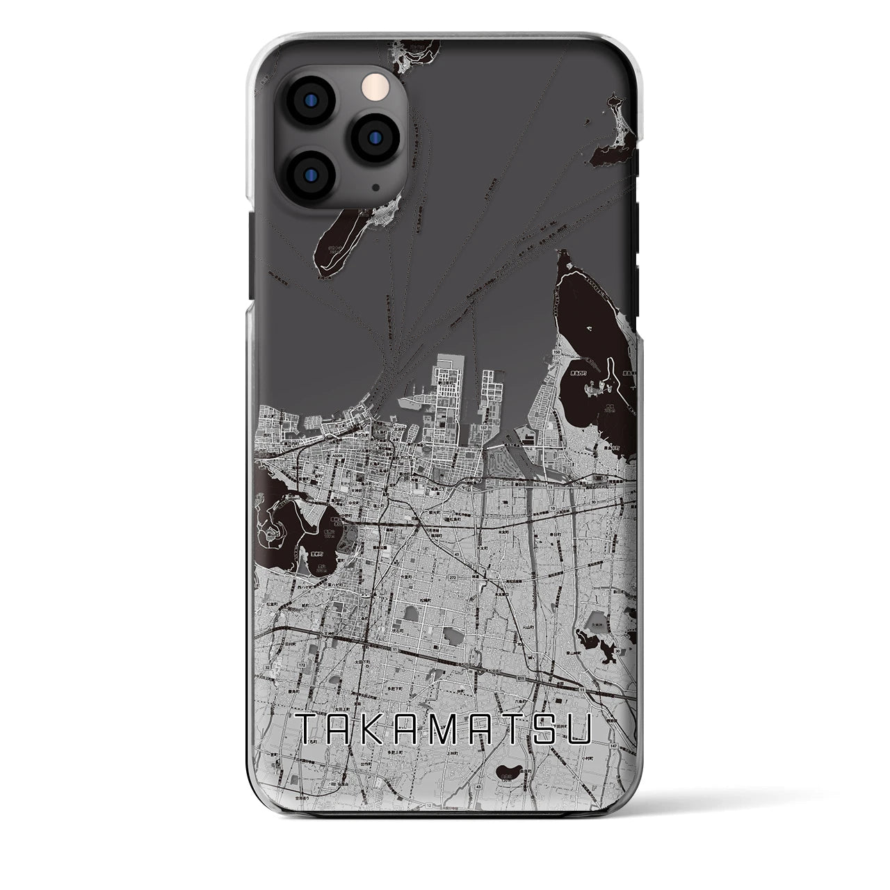 【高松（香川県）】地図柄iPhoneケース（クリアタイプ）
