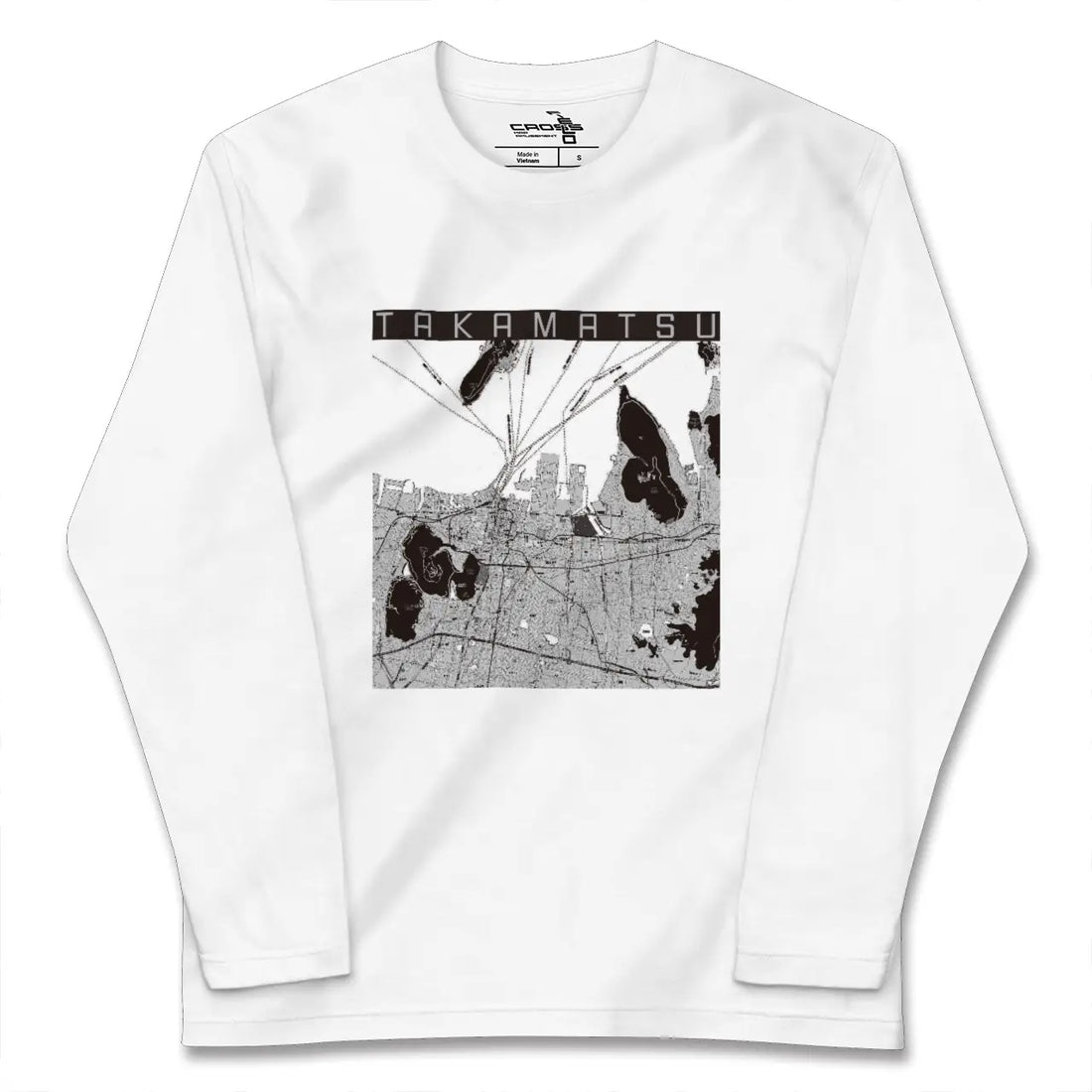 【高松（香川県）】地図柄ロングスリーブTシャツ