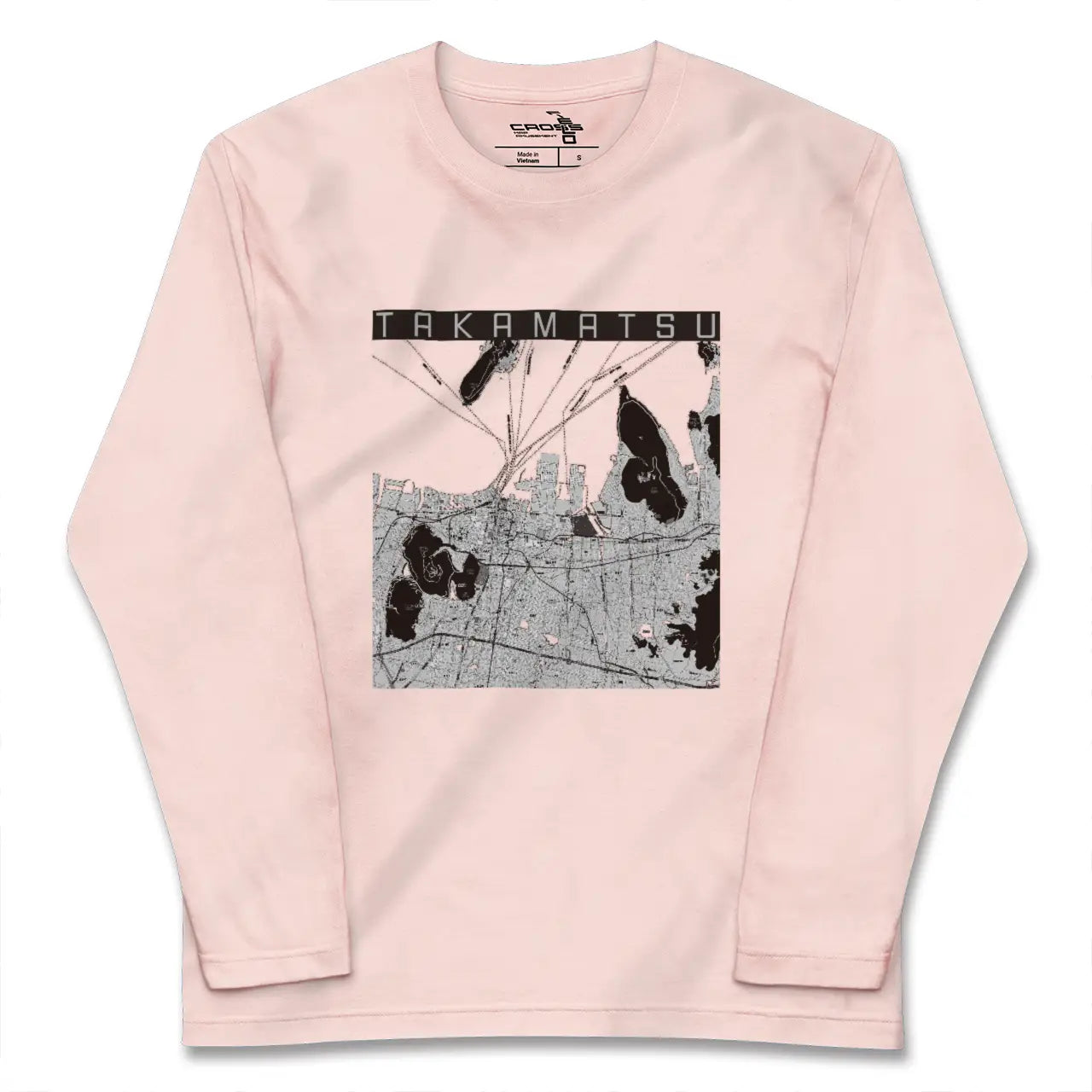 【高松（香川県）】地図柄ロングスリーブTシャツ
