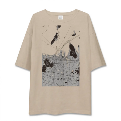 【高松（香川県）】地図柄ビッグシルエットTシャツ