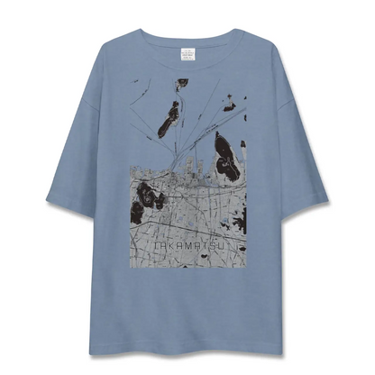 【高松（香川県）】地図柄ビッグシルエットTシャツ