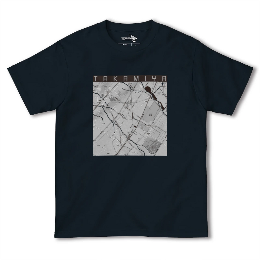 【高宮(滋賀県)】地図柄ヘビーウェイトTシャツ