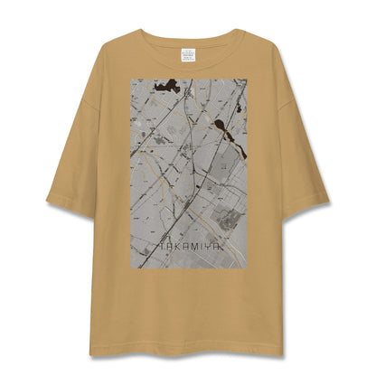 【高宮（滋賀県）】地図柄ビッグシルエットTシャツ