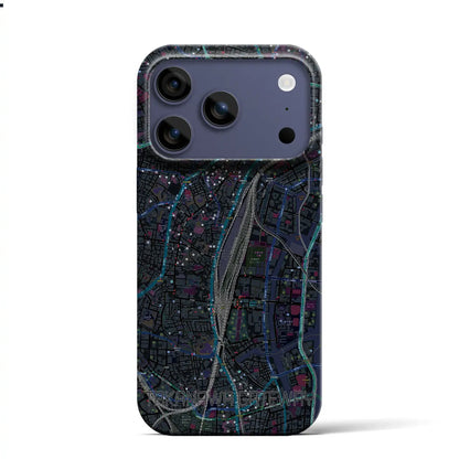 【高輪ゲートウェイ（東京都）】地図柄iPhoneケース（バックカバータイプ）