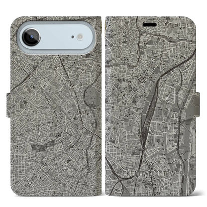 【高輪ゲートウェイ（東京都）】地図柄iPhoneケース（手帳タイプ）